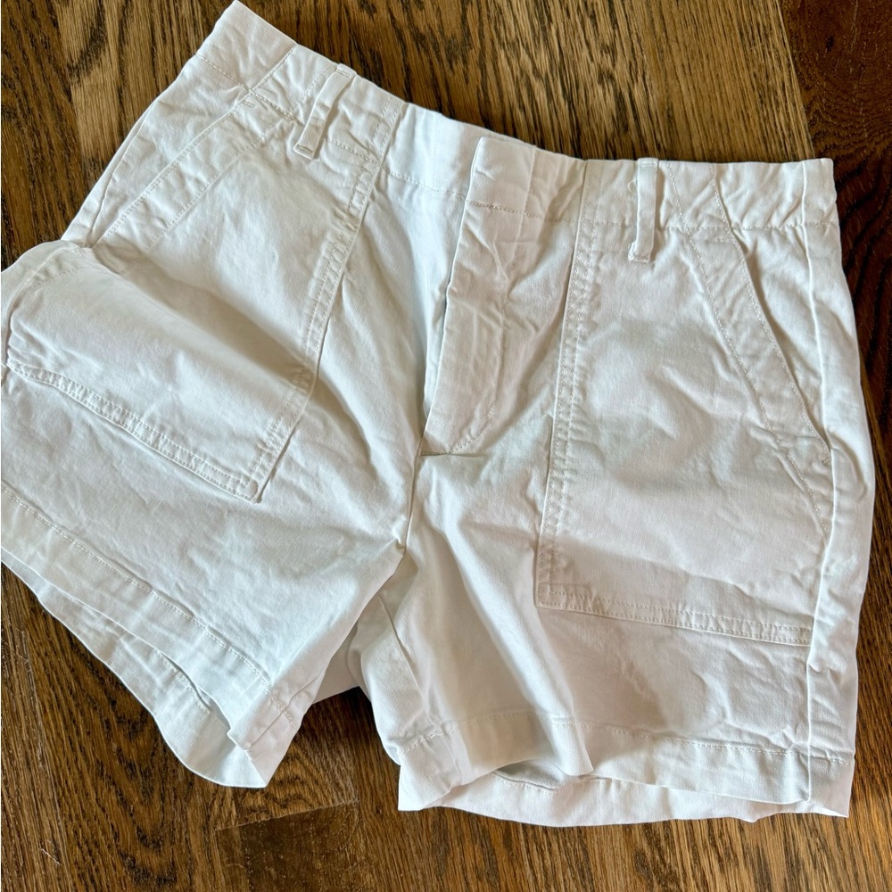 Banana Republic White Chino Shorts